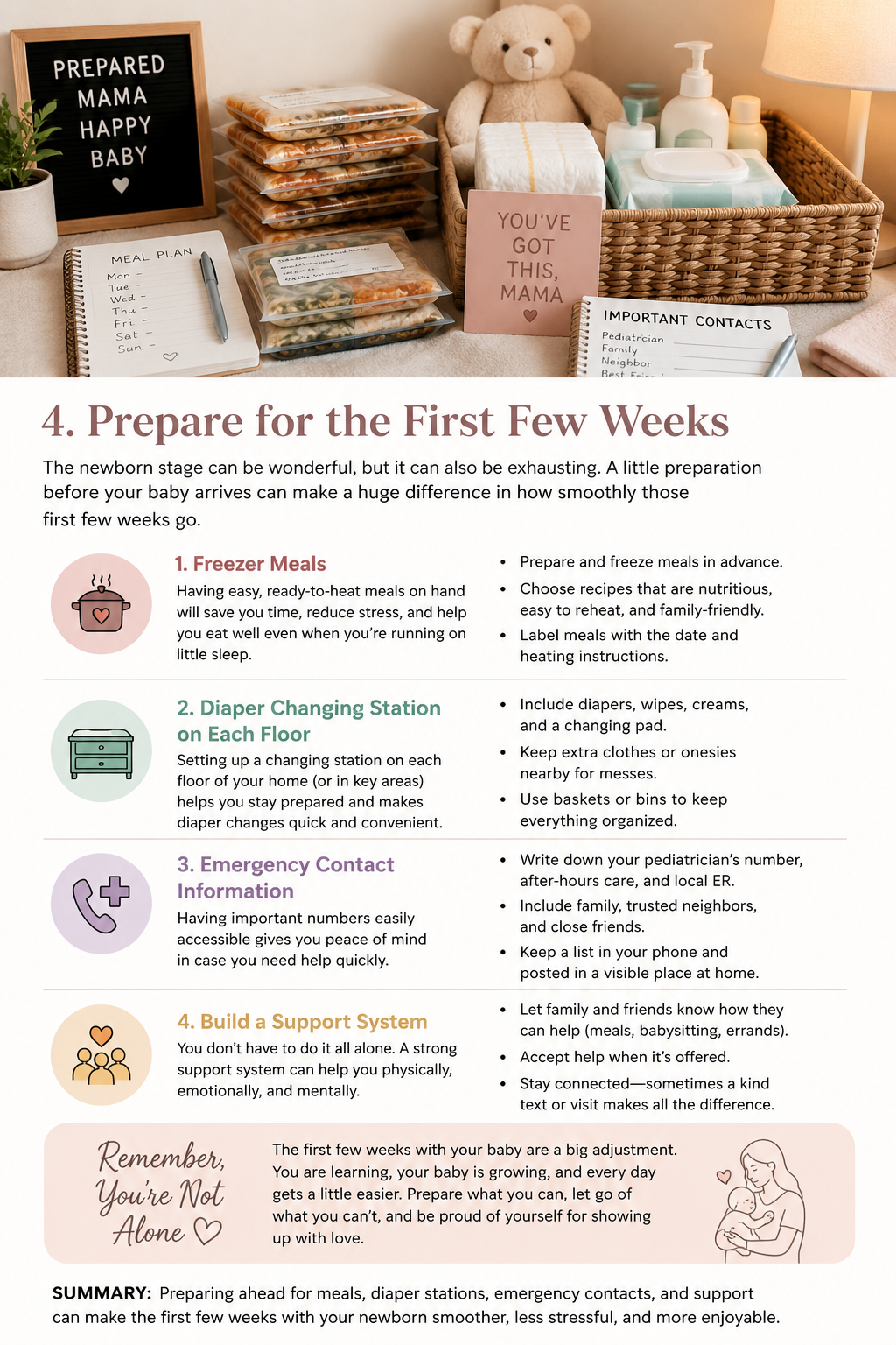 Prepare for the First Few Weeks with Your Newborn